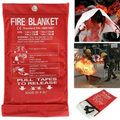 4 PACK FIRE BLANKET Fiberglass Hero Emergency Home Retardant Prepared 39”x39”