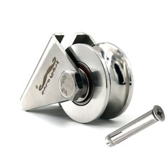 U-Type Groove Wire Rope Pulley Stainless Steel Heavy Duty Mute Cable Pulley