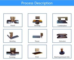 1763Lb/800kg Pneumatic Punch Press Machine 2 Buttons Rated Pressure 0.4-0.7Mpa