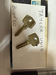 Taylor UN18 Nickel Silver Key Blanks UN18-S71B Box of 50