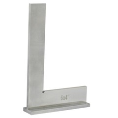 Hardened Steel 6” x 4″ Machinists Work Shop Precision Square Squares Wide Base