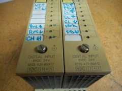Siemens 6ES5 421-8MA12 (2)Digital Input Modules 24VDC With 6ES5 700-8MA11 Module