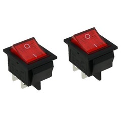 2pcs Rocker Power Switch KCD4-201 16A 250V AC 4 Pin 2 Position ON/Off Power S…