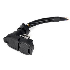 Trailer Plug Adapter 4/7 Pin Trailer Wiring Connector with Bracket & Harness