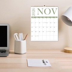 2026 Calendar – 12 Monthly Wall 11″ x 14″ 12-Month Wall, BigLetter