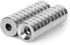 10 30 50 N52 Countersunk Ring Magnets 1/2″ x 3/16″ Rare Earth Neodymium Disc