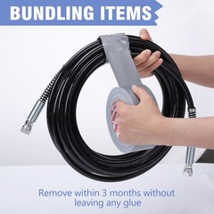 Cinta adhesiva resistente e impermeable reparaciones en interiores y exteriores.