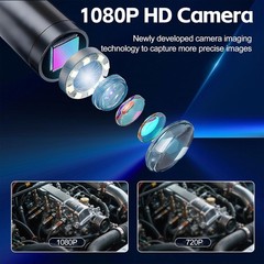 Non-Handheld Industrial Endoscope 16.4FT IP67 Waterproof Fixed LCD Display Cam