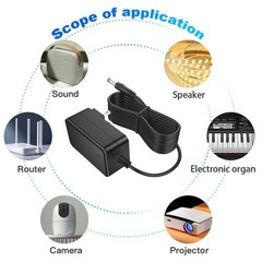 24V DC Power Supply 1.5A 36W AC Adapter 10ft Power Cord 100-240V AC to DC 24 …