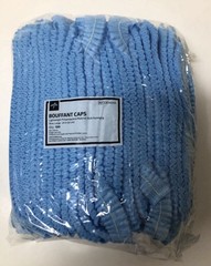 100 Count – Medline 24″ Bouffant Cap Non Woven Hairnet Large, FREE SHIPPING !!!
