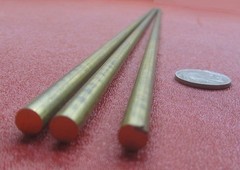 360 Brass Rod 1/4″ (.250″) Diameter x 24.0″ Length, 3 Pcs, 6 Ft