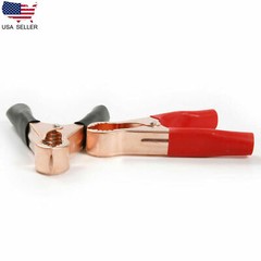 20pcs 80mm 50A Red & Black Car Battery Test Lead Clip Crocodile Alligator Clamps