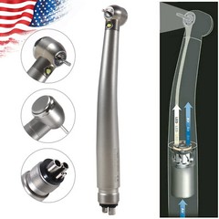 NSK Style Dental Fiber Optic LED E-generator High Speed Handpiece Turbine 4 HOLE