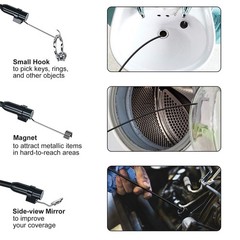 4.3inch HD LED Industrial Endoscope Borescope 1080P 8mm Inspection Camera IP67