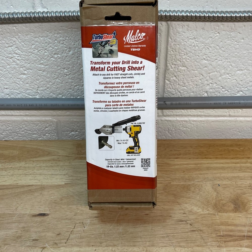 Malco TSHD Turboshear Heavy Duty Metal Cutting Attachment Shear
