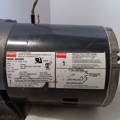 Dayton 5K934C Gearmotor 1/4 HP 115V 12 RPM 144:1 Reversible UNTESTED Parts