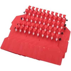 50 Count TPU Blank -Piece Cattle Ear Tags, Z Blank Ear Tags, Large Livestock