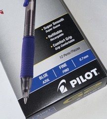 12-Pack Pilot G2 Premium Gel Roller Retractable Pens Blue Ink 0.7mm Fine – New!