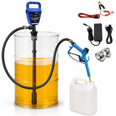 Electric Drum Barrel Pump, 55 Gallon Drum Pump, 110V AC/12V DC, 5 GPM | Telescop