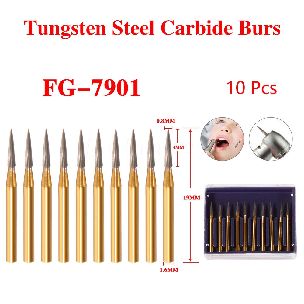 Dental Trimming&Finishing Gold Burs Carbide Burr 7901/7902/7404/7406/7408