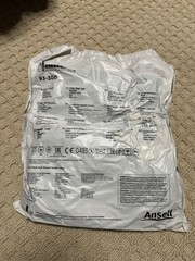Ansell TouchNTuff PN 93-300 Textured Gloves Size M 7.5-8, Latex Free, 100 Count