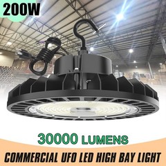 200W UFO LED High Bay Light Dimmable Commercial Gym Work Lighting – 30000 Lumens