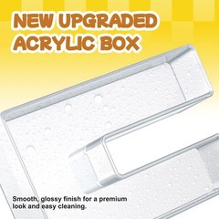 Amzwkt 10 Acrylic Charcuterie Letters Fillable Tray Reusable Alphabet Number