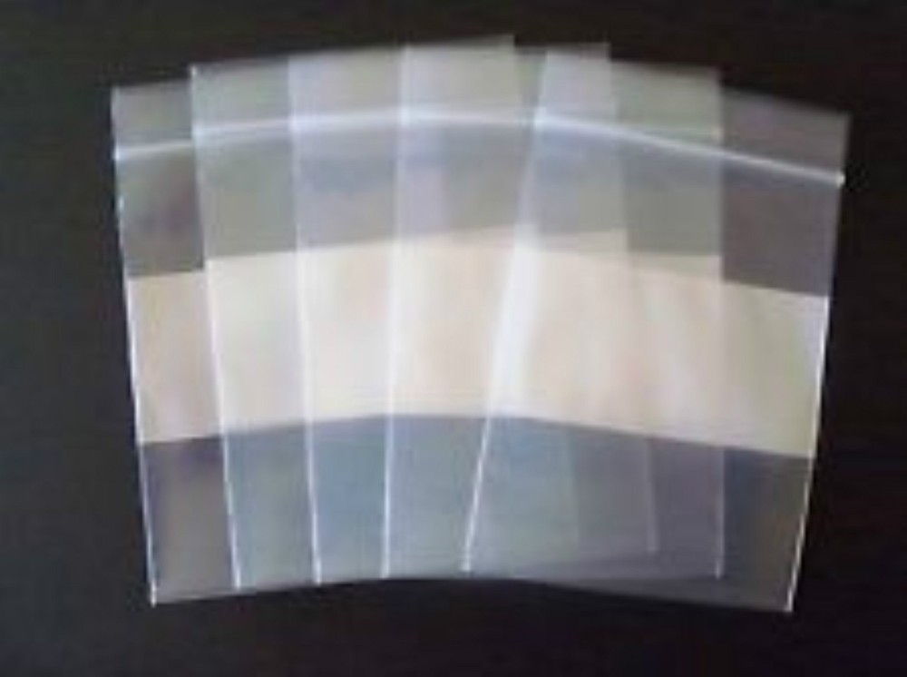 100 2″x3″ white block Recloseable Zip Bags 2mil