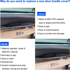 Interior Door Grab Handle Covers BMW 7 Series F01 F02 740i 750i 2008-2014 Pair 8