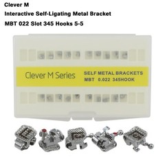 Dental Empower Cear Metal Self Ligating Brackets Orthodontic Braces Roth MBT 022