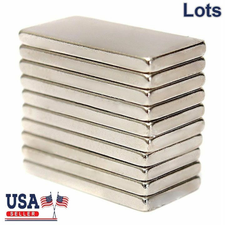 10/20/50/100Pcs Super Strong Block Fridge Magnets Rare Earth Neodymium 20x10x2mm