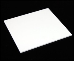 SALE 1/4″ (6mm) Solid White 12″x12″ Poly Styrene High Impact Sheet (HIPS) AZM