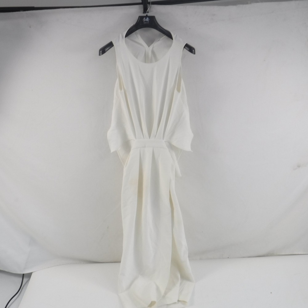 SEE DESC RACHEL COMEY Klein Shift Dress In Ivory Size 8 Round Neck Sleeveless