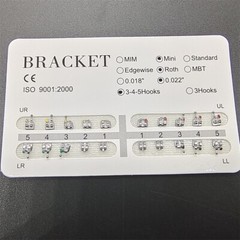 10 Packs Dental Orthodontic Brackets Braces Metal Mini Roth.022 Hooks 345