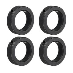 4 Pack Shaft Collar 1″ Bore Carbon Steel Set Screw Black