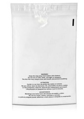 2000 Pcs 14X20 Poly Bags Suffocation Warning Clear Merchandise 1.5 mil Self Seal