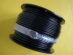 BLACK Vinyl Coated Wire Rope Cable, 1/4″ – 5/16″, 7×19, 200 ft reel