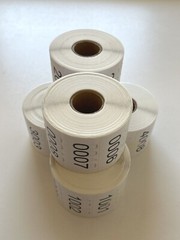 5000 Labels Consecutive Number Inventory Stickers Labels 2″ x 1″ Customize