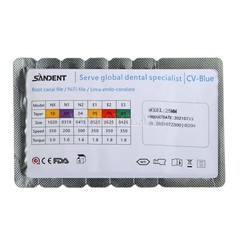 6 limas endodónticas de motor rotatorio Super NiTi dental 25mm CE FDA