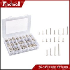 Findmall 780 PCS Pan Head Sheet Metal Screws Assortment Kit #4#6#8#10 Stainless