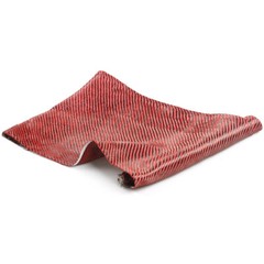 30cmx150cm Durable Carbon Fiber Black Red Mixed Cloth Fabric Twill Aramid 200gsm