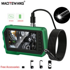 HD 1080P Industrial Endoscope Borescope 4.3inch 8mm Inspection Snake Camera 5M