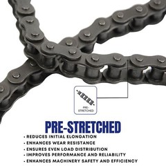 #25 Roller Chain 10 Feet with 2 Connecting Links
