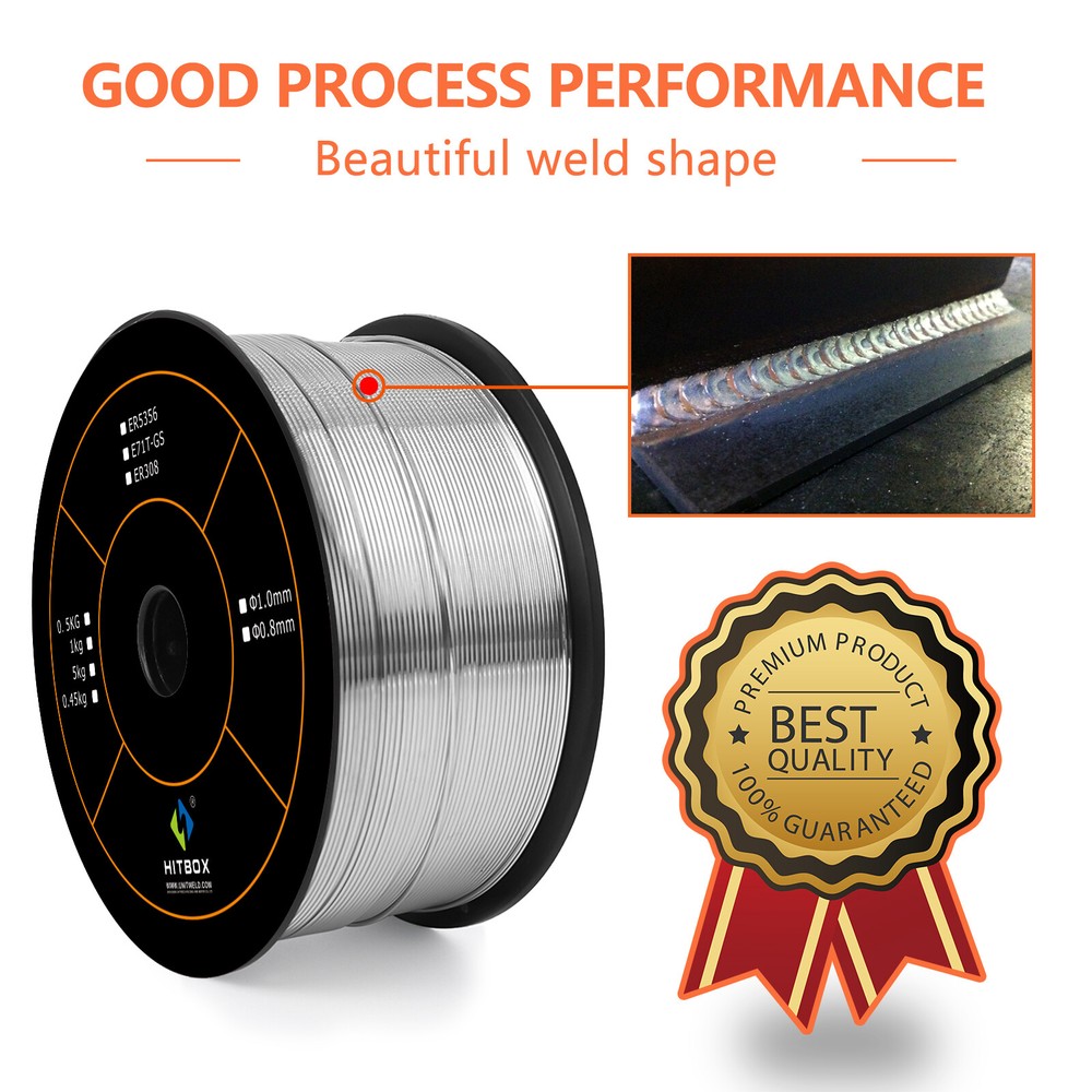 ER5356 0.5KG MIG Welding Wire Aluminum- Gas, 1lb for DIY Maintenance Tasks