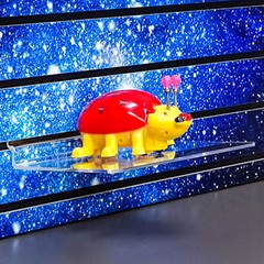 10″x7.5″x1.6″ Clear Acrylic Slatwall Shelf 0.6 lbs, Quality Acrylic