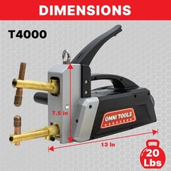 OMNI TOOLS T4000 Portable Spot Welding Machine 4000A Peak Current