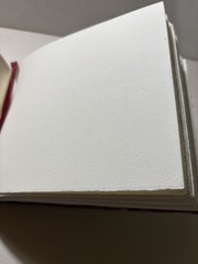 Handmade Flower Fabric – Arches Sketchbook Blank Book – 6.5 in. x 5 in.