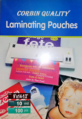 100 Legal 10 Mil Laminating Pouches Laminator Sheets 9 x 14-1/2 Quality