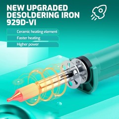 YIHUA 929D-VI 37W Electric Desoldering Pump Solder Sucker Kit Welding Tool