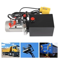 12V 8 Quart Double Acting Hydraulic Electric Pump with Remote Control